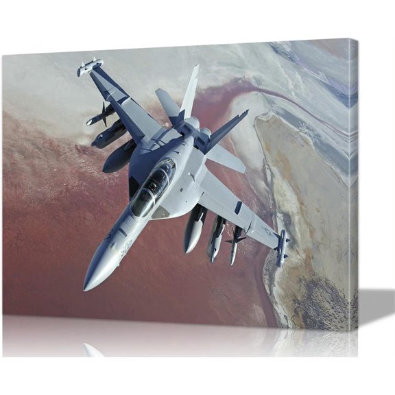 Aaheei Aviation Wall Art Boeing EA-18G Growler Airplane Decor Air Force Poster Prints Plane Military for Bedroom Art-11