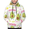 thumbnail image 4 of Bingfone Avocado Work Out Men'S Drawstring Hoodie Long Sleeve Pocket Sweatshirts-3x-Large, 4 of 9