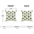 thumbnail image 5 of Christmas Pillow Covers 16x16 Inch Set of 2 Green Christmas Trees Throw Pillows Case,Holiday Outdoor Decorative Farmhouse Winter Decor Cushion Covers for Home Sofa Bed Couch, 5 of 6