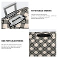 thumbnail image 5 of Daiia Daisy Plaid Black Luggage Cover, Thickened Washable Travel Luggage Covers, Elastic Unique Baggage Covers for 18-20 inch Luggage-X-Large, 5 of 9