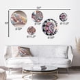 thumbnail image 4 of Designart "Pastel Fractal Simplicity I" Modern Geometric Metal Wall Art Set of 5 Piece, 4 of 5