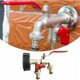 thumbnail image 4 of Grifo doble para jardín de 1/2", grifo para tanque de 1000L, adaptador para tanque de agua Ibc, Rainwat, 4 of 5