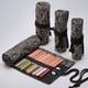 thumbnail image 5 of Cortina de bolígrafo con impresión de lienzo de hoja negra, rollo de gran capacidad de 12, 24, 36, 48 y 72 agujeros, estuche para lápices, color, boceto de plomo, bolsa de papelería, 5 of 5
