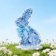 thumbnail image 5 of Blue Hydrangea Bunny Tabletop Decoration - 16in Floral Easter Centerpiece for Spring Celebration, Dining Table, and Home Decor, 5 of 10