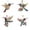 4Pcs, variant on PPKVUFD 4Pcs Hummingbird Christmas 2D Acrylic Ornament, 2025 New Glittering Hummingbird Ornament for Christmas, Upgrade Winter Colorful Hummingbirds Home Decor Ornaments