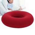 thumbnail image 4 of Cojín antiescaras Cojín inflable de forma redonda para pacientes mayores postrados en camaRojo, 4 of 8