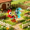 thumbnail image 4 of Cute Crown Chicken Ceramic Craft Ornament Simulation Animal Statue DIY Accessory Exquisite Desktop Garden Decor Figurine, 4 of 4