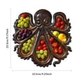thumbnail image 2 of Halloween Octopus Charcuterie Platter, Ocean Themed Cheese Bread Board, Octopus Design Wooden Tray for Meat Cheese Fruit, A Novelty Present for Seafood Lovers, 2 of 8