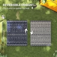 thumbnail image 6 of Outsunny Outdoor Patio Rug, Large Camping Carpet with Carrying Bag, 8' x 10' Waterproof Plastic Straw, Reversible, Blue & White Geometric, 6 of 9