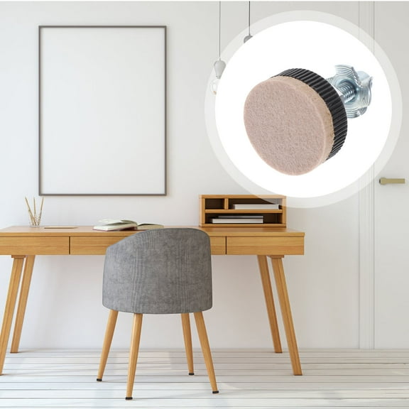 SOPOTUTU 8Pcs Black Cylindrical Furniture Height Adjusters for General Users 1.77X1.18X1.18In