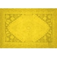 thumbnail image 1 of Ahgly Company Indoor Rectangle Oriental Yellow Modern Area Rugs, 7' x 9', 1 of 4