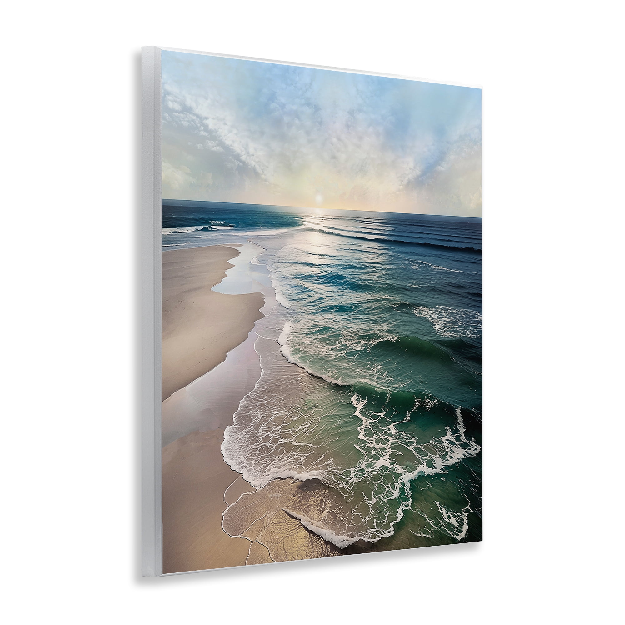 Stupell Industries Tranquil Shoreline with Soft Light Wall Plaque Art, design by Mike Calascibetta