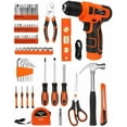 thumbnail image 3 of 139-Piece Tool Set - Tool Kit with 8V Cordless Drill Driver in ToolBox Storage Case, General Household Drill Set for Home Repairs, Handyman, DIY Projects$$Tools & Hardware Other, 3 of 9