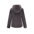 thumbnail image 2 of Abrigo de piel sintética Bellivera 1801A para mujer, color gris, talla XXL, 2 of 6