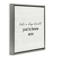 thumbnail image 3 of Stupell Industries Home Now Minimal Phrase Typography Painting Gray Floater Framed Canvas Art Print Wall Art, 25 x 25, 3 of 9