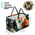 thumbnail image 2 of Fox Large Capacity Reusable Foldable Oxford Cloth Beach Bag Storage Bin Shopping Basket Cube Organizer, 2 of 7