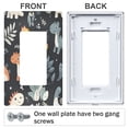 thumbnail image 3 of Yayeee Rocker Switch Wall Plate 1-Gang 4.6"x2.9" Home Decorative Outlet Cover, Orange Dinosaur, 3 of 6
