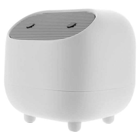 Amosfun White Creative Garbage Can for Home, Smooth Surface, Durable and Reusable
