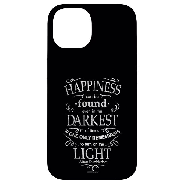 Funda para iPhone 14 de Harry Potter con frase de felicidad