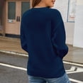 thumbnail image 4 of VNKIDY Women's Pullover Sweater Stylish Red Sweater With Flag Pattern Crewneck Long Sleeve Loose Fit Jumper For National Holidays Casual Outings Classic Knitwear, 4 of 4