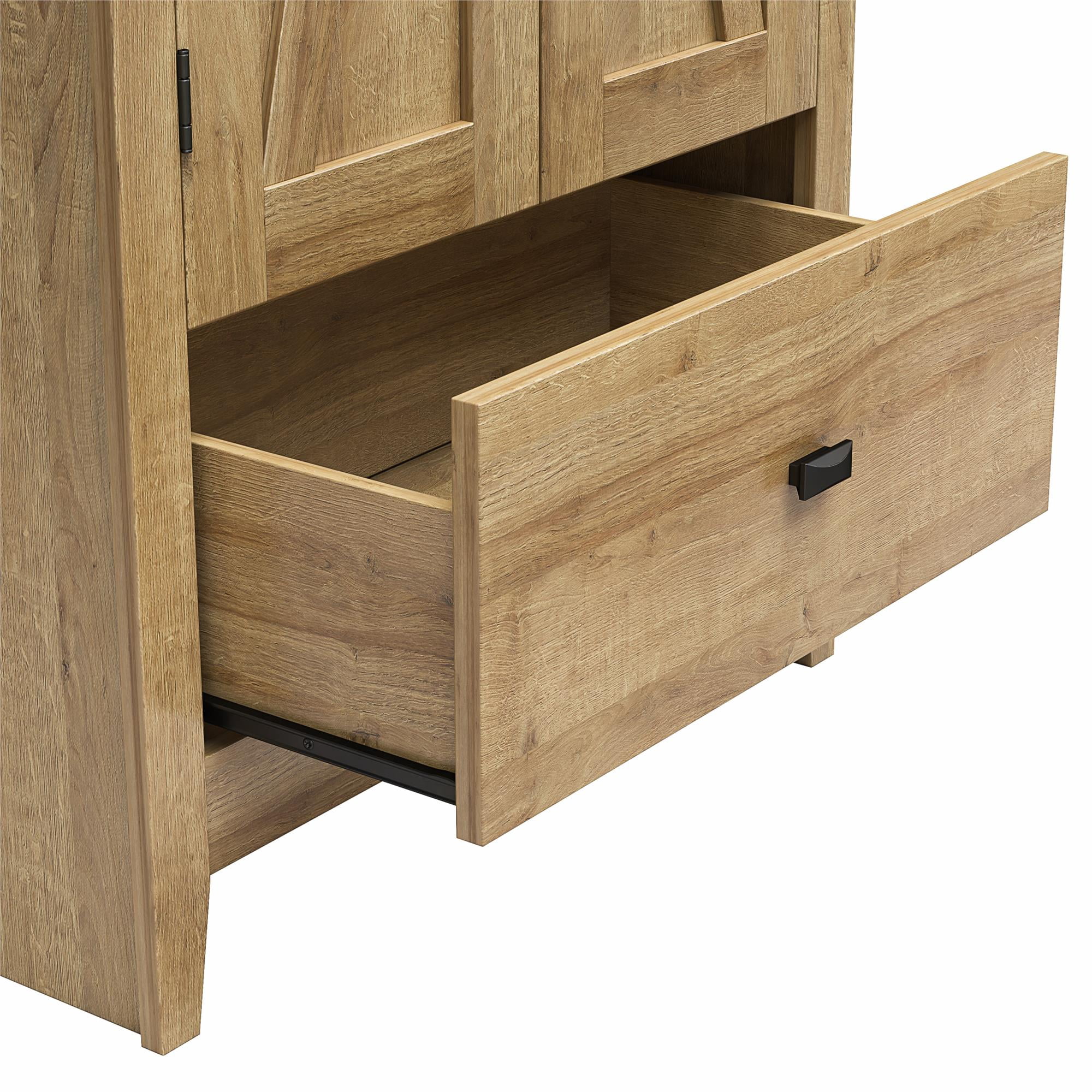 Farmington 30" Wide Storage Cabinet, Natural