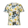 thumbnail image 4 of Vsdgher Bees Collecting Nectar Print Men's Dry Fit Mesh Athletic Shirts Moisture Wicking Tennis T-Shirt Tops, 4 of 9