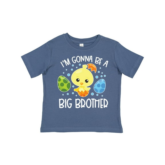 Inktastic Easter I'm Gonna Be a Big Brother with Green and Blue Eggs Boys Toddler T-Shirt