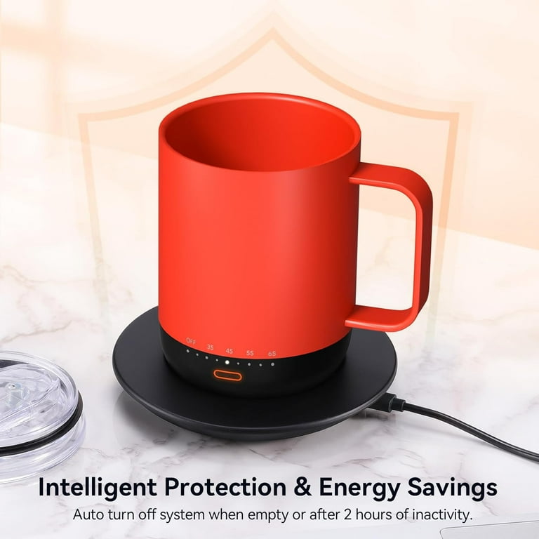 Vsitoo Temperature Control Smart Mug 2 with Lid, 14oz, 90 Min Battery Life - App & Manual Controlled Vsitoo