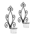 thumbnail image 5 of Set of 2 Iron Angel Wall Candle Holders Tealight Holders 19.5 cm High Perfect Gift for Spa Aromatherapy, 5 of 5