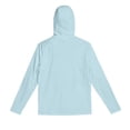 thumbnail image 7 of Sun Protection Shirts for Men Long Sleeve Mask Thumb Hole Moisture Wicking Plain Fishing Athletic Hoodie Shirts with Pockets Light Blue 2XL, 7 of 7