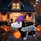 thumbnail image 1 of Inflable De Halloween Perro con Calavaza 1.50cm Alto La Merced Figura Decorativa, 1 of 5