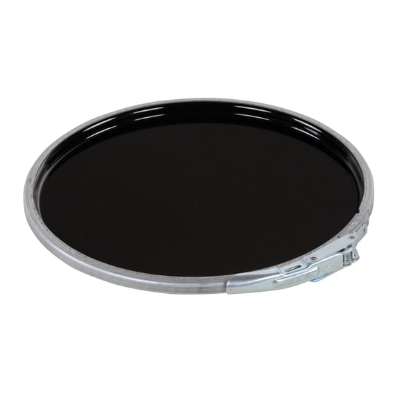 Vestil LID-STL-LL-UN Tapa de cubeta de acero con clasificación UN y cierre de palanca para 5 galones, color negro