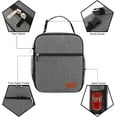 thumbnail image 5 of Lunch Box for Men Women Adults Small Lunch Bag for Office Work School - Reusable Portable Lunchbox, Grey, 8.7" L x 4.5"W x 10.2" H, 5 of 12