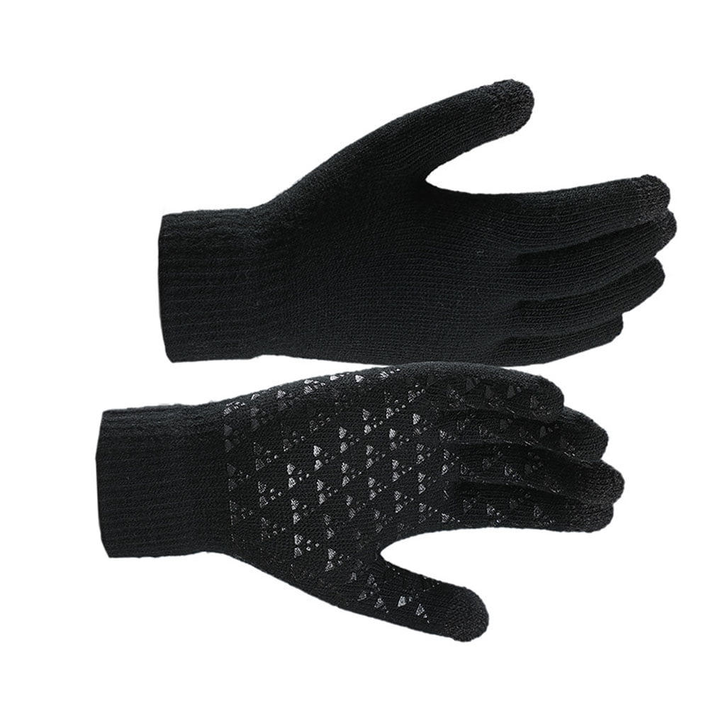 M Stanno Stadium Players Knitted Gloves Black Sizes S L 