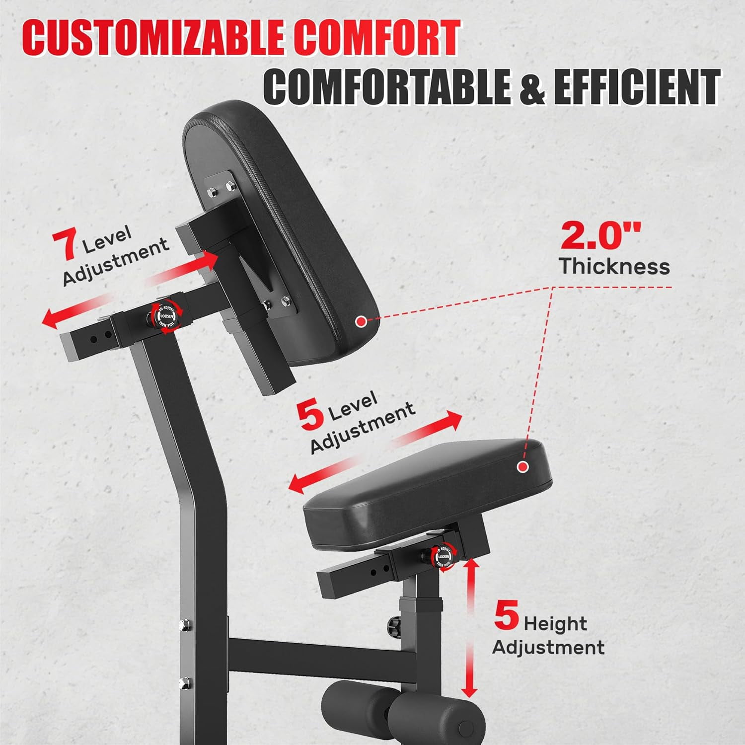 400LBS Plate Loaded Seated Row Machine, Chest Supported T-bar Row Machine, Independent Arms Back Exercising Equipment, Home Gym Strength Training Machine