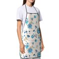 thumbnail image 4 of Pofeuu Rose Flowers Print Aprons with Pockets, Cute Aprons for Kitchen, Cooking, Server, Barber, Chef Apron, 4 of 7
