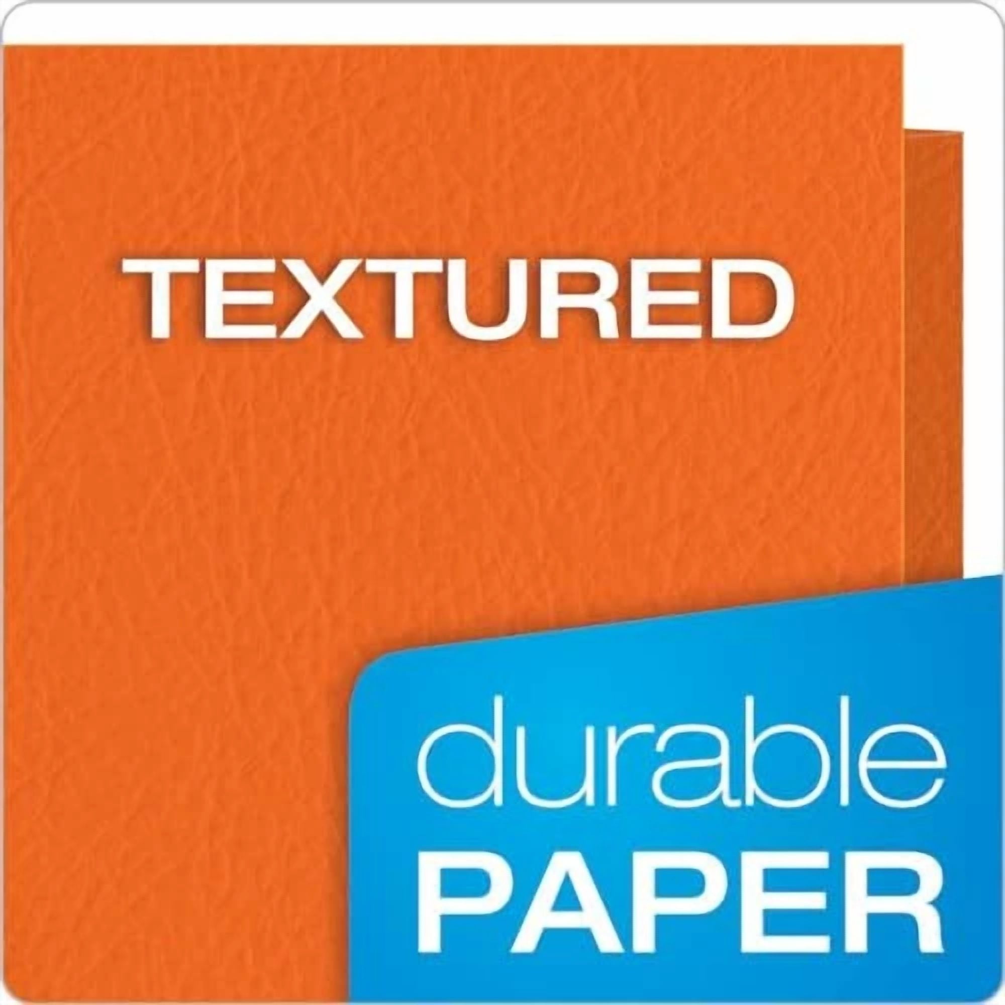 25 Count Orange Two Pocket File Folders Durable Letter Size Organize School Home