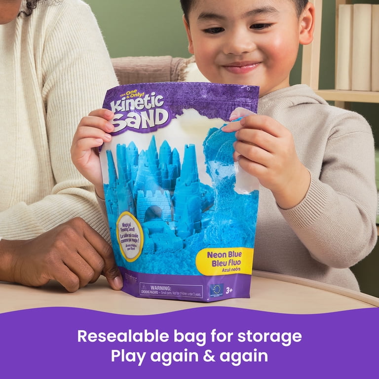 Kinetic Sand 2lb Blue Play Sand, Moldable Sensory photo 8
