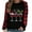 01 Black, variant on Weiqiqre Women Fall Clothes Christmas Shirt Women Gnomes Plaid Splicing Raglan T-Shirt Xmas Holiday Casual Long Sleeve Tee