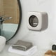thumbnail image 5 of Organizador de baño para el hogar Soporte de papel higiénico Caja de almacenamiento de montaje en pared con tapa, 5 of 9