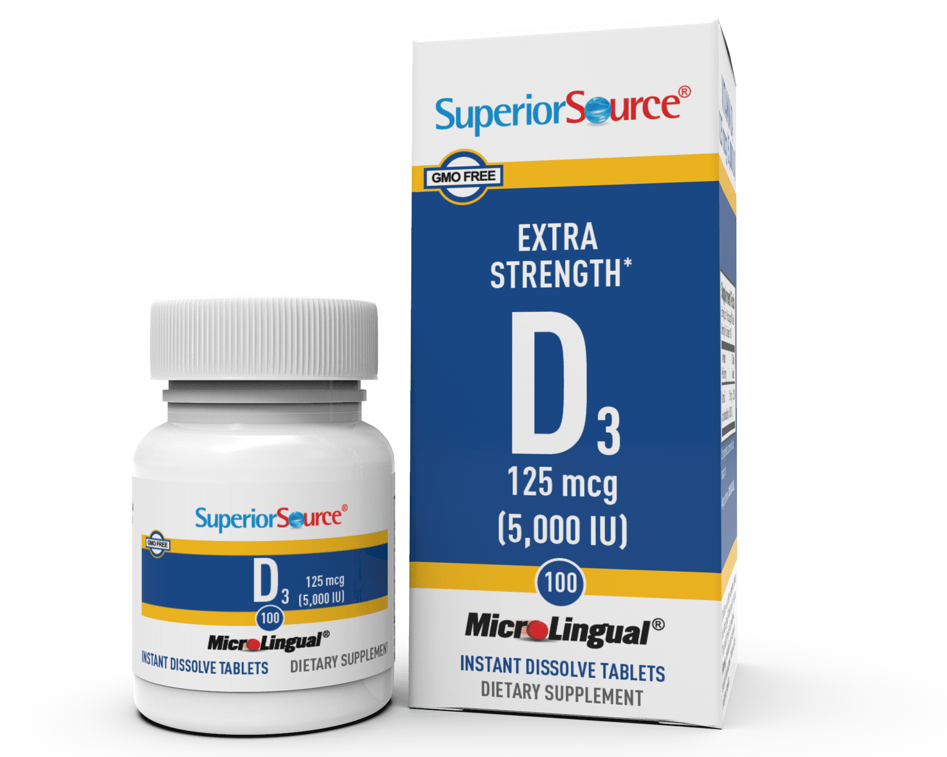 Superior Source Vitamin D3 5000 IU Under The Tongue Quick Dissolve