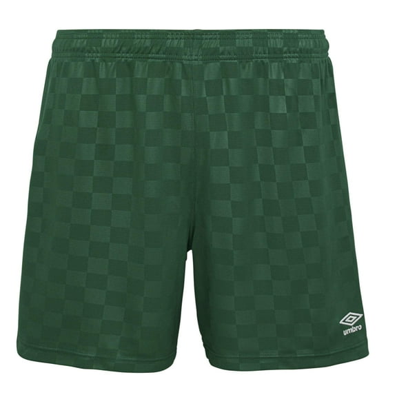 Umbro Women's Checkered Short, Forest Green, Large