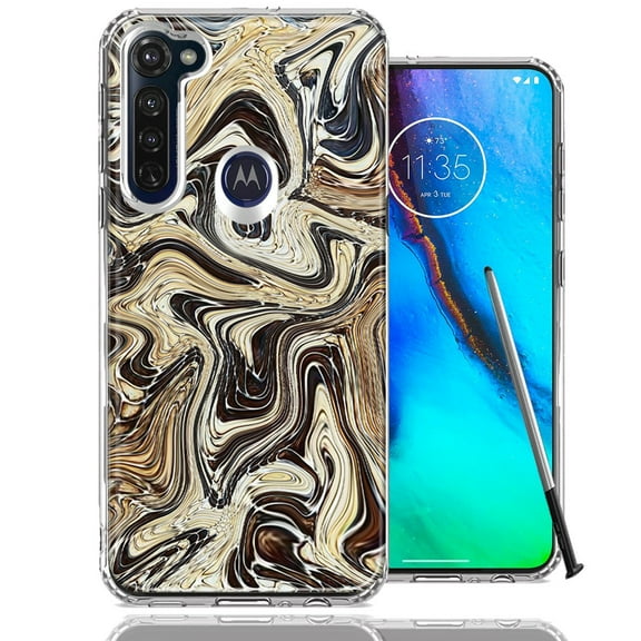 MUNDAZE For Motorola Moto G Stylus Snake Abstract Design Double Layer Phone Case Cover