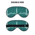 thumbnail image 2 of Naloa ECG Wave Print Sleep Mask for Sleeper, Light Blocking Sleeping Eye Mask for Women Men, Eye Shade with Adjustable Strap for Travel, Nap,Meditation, 2 of 7