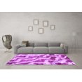 thumbnail image 2 of Machine Washable Abstract Purple Modern Rug, wshabs868pur, 2 of 4