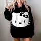 thumbnail image 1 of Sudadera estética para mujer 2024, ropa grunge Y2k, sudadera clásica japonesa de dibujos animados con capucha de Hello Kitty, tops retro de otoño e invierno, 1 of 1