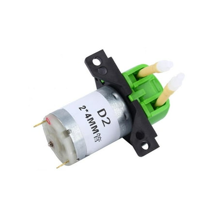 Pump Green HURRISE Peristaltic Liquid Pump,Dosing Pump 12V DC DIY Peristaltic Liquid Pump Hose Pump Dosing Head for Aquarium Lab Analytical Water (Green) ()