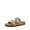 BEIGE, variant on Women's Slides Soft Cork Footbed Sandals Comfortable Walking Slip-on Flat Sandals Arch Support Adjustable Buckle Braided Straps Slippers