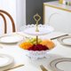 thumbnail image 5 of Soporte de 3 niveles para servir frutas, postres y aperitivos | Bandeja resistente para exhibir pasteles con base estable | Bandeja decorativa de varios niveles para bodas, fiestas, cocina y hogar, 5 of 6