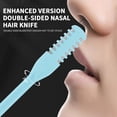 thumbnail image 5 of Banzch 2-in-1 Nasal Hair Cutter, Double Sided Nose Hair Knife, Double Head Nose Hair Trimmer,Nostril Hair Remover Tool 360° Rotating Nose Hair Trimmer, Manual Nose Hair Trimmer with Ear Picker, 5 of 7
